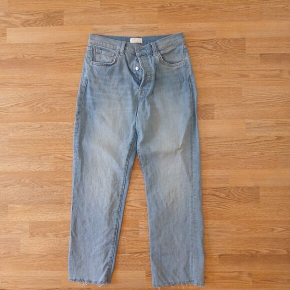 7 For All Mankind Easy Straight Jeans Light Blue Size 27 - Picture 2 of 8